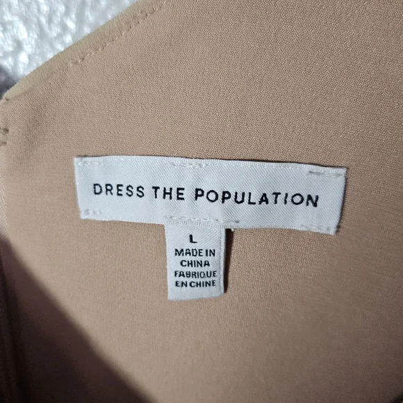 Dress the Population Blue Lace Midi Dress - Picture 11 of 14